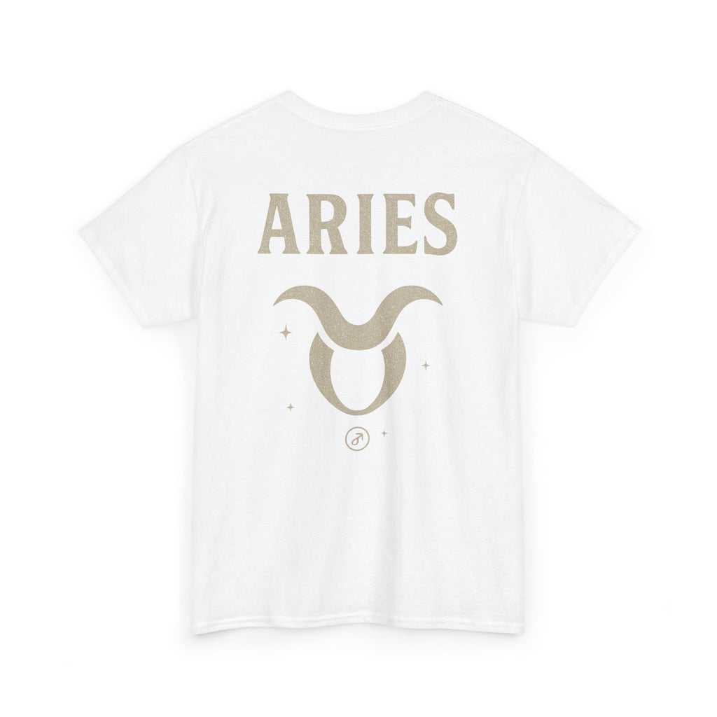 Astrology Aries Unisex Heavy Cotton Tee, Horoscope Shirt, Zodiac Gift, Birthday Apparel, Astrology Lovers Tee