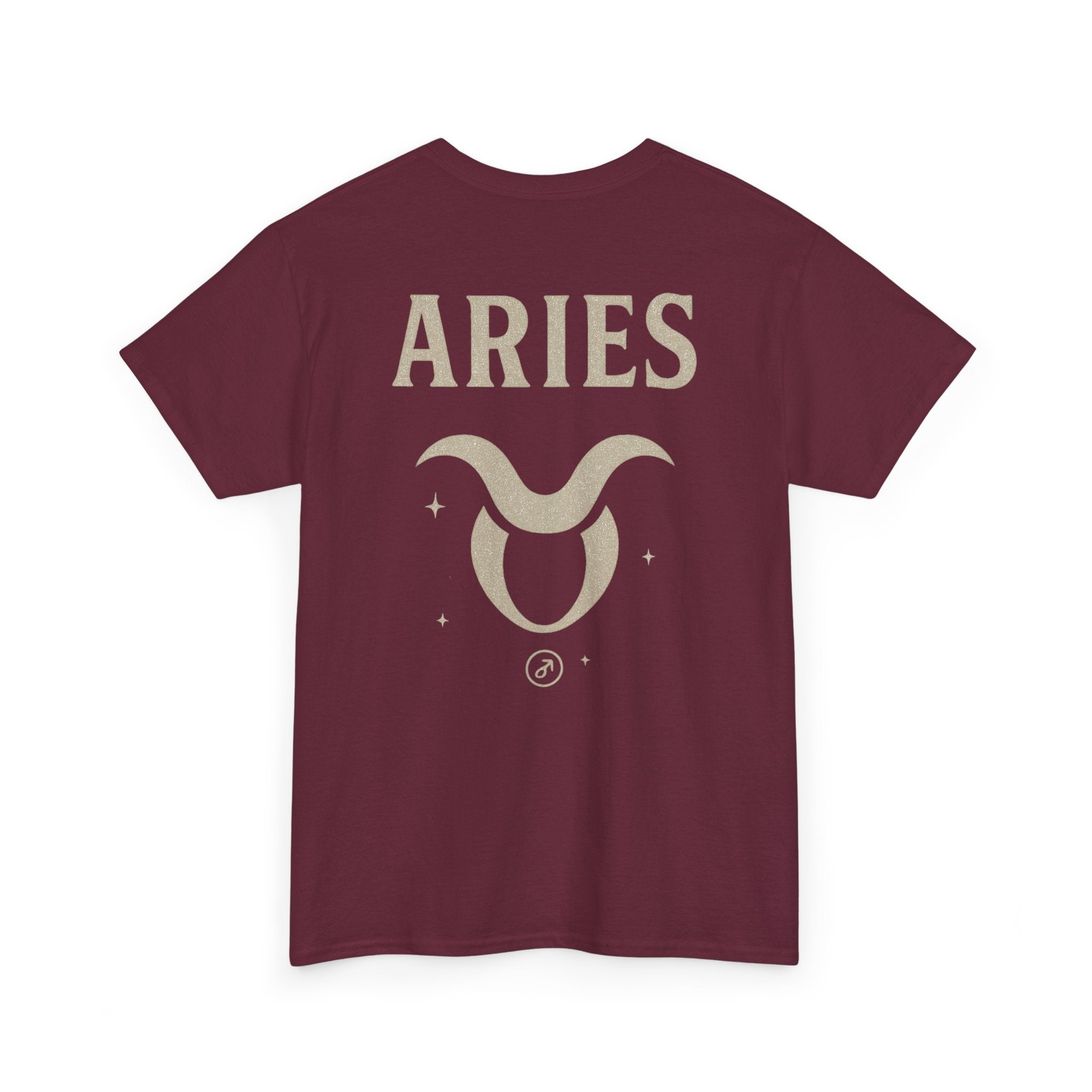 Astrology Aries Unisex Heavy Cotton Tee, Horoscope Shirt, Zodiac Gift, Birthday Apparel, Astrology Lovers Tee