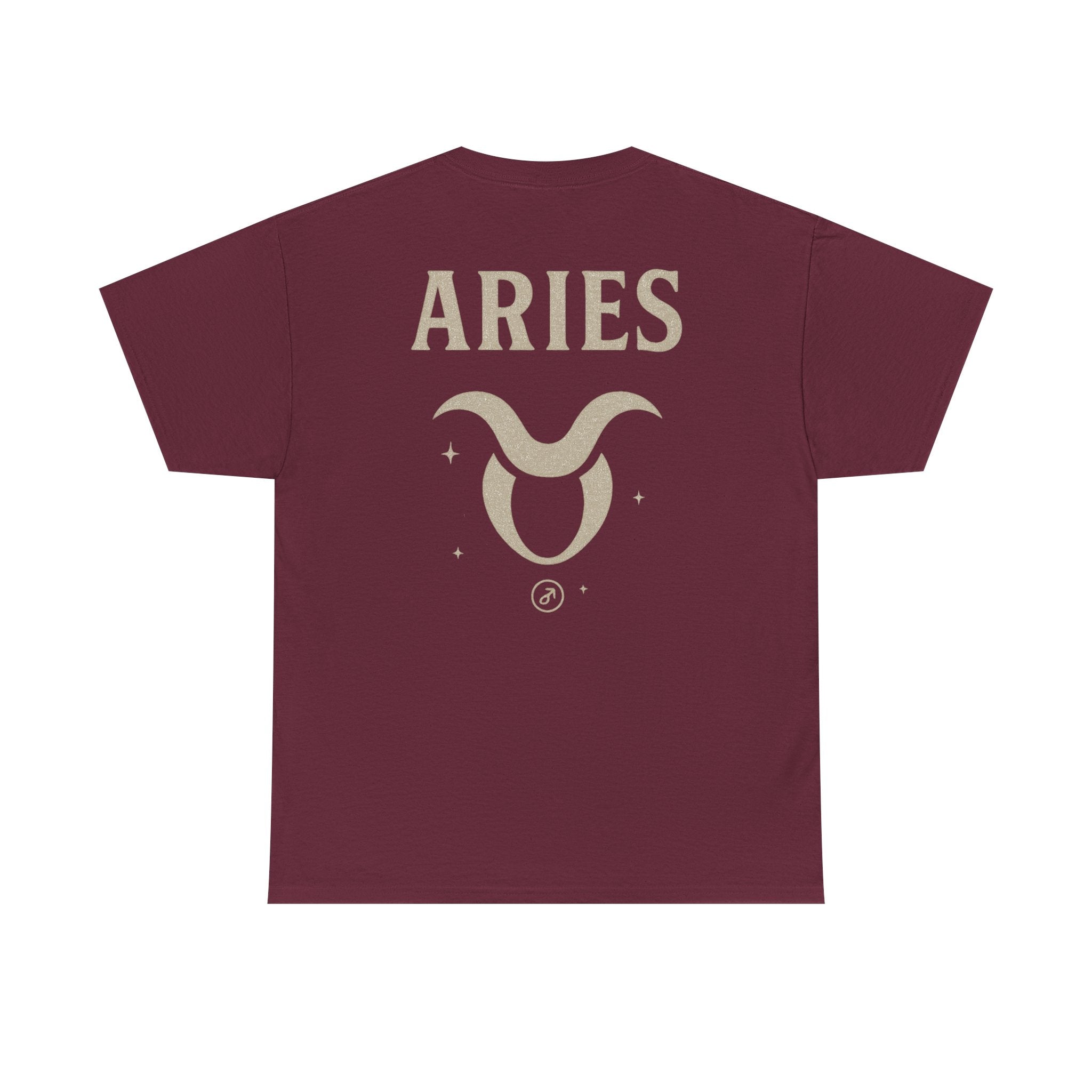 Astrology Aries Unisex Heavy Cotton Tee, Horoscope Shirt, Zodiac Gift, Birthday Apparel, Astrology Lovers Tee