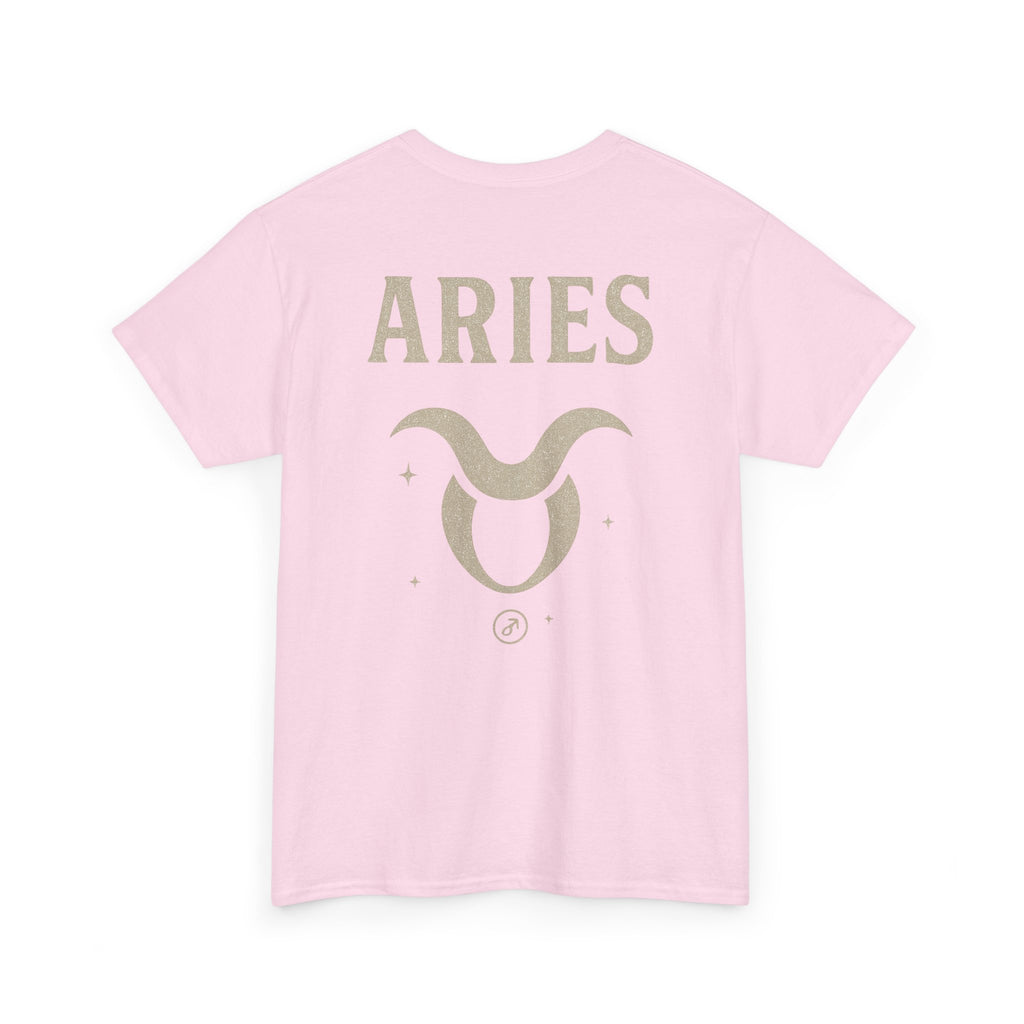 Astrology Aries Unisex Heavy Cotton Tee, Horoscope Shirt, Zodiac Gift, Birthday Apparel, Astrology Lovers Tee