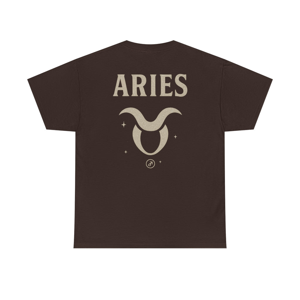 Astrology Aries Unisex Heavy Cotton Tee, Horoscope Shirt, Zodiac Gift, Birthday Apparel, Astrology Lovers Tee