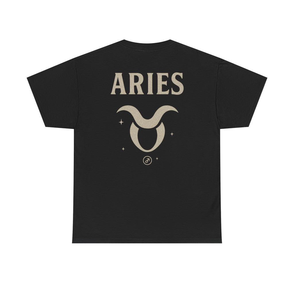 Astrology Aries Unisex Heavy Cotton Tee, Horoscope Shirt, Zodiac Gift, Birthday Apparel, Astrology Lovers Tee
