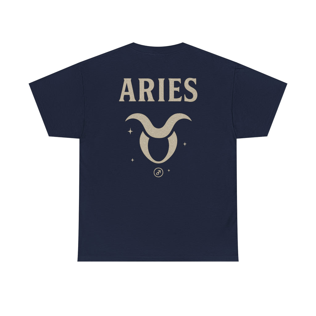 Astrology Aries Unisex Heavy Cotton Tee, Horoscope Shirt, Zodiac Gift, Birthday Apparel, Astrology Lovers Tee