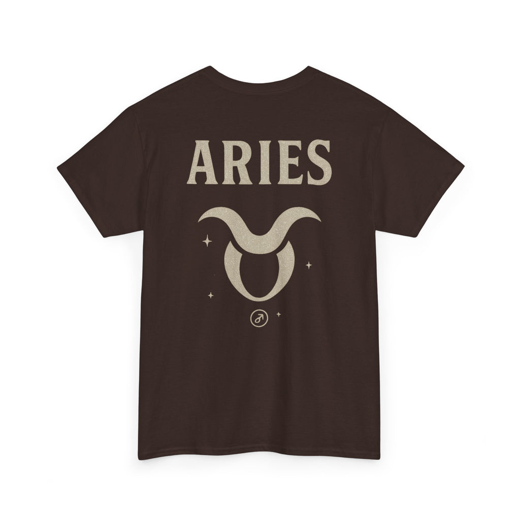 Astrology Aries Unisex Heavy Cotton Tee, Horoscope Shirt, Zodiac Gift, Birthday Apparel, Astrology Lovers Tee