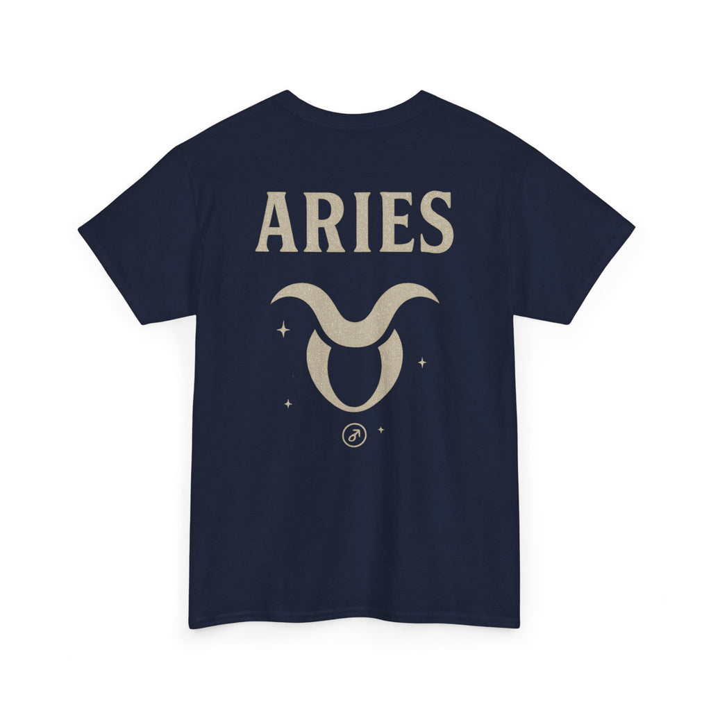 Astrology Aries Unisex Heavy Cotton Tee, Horoscope Shirt, Zodiac Gift, Birthday Apparel, Astrology Lovers Tee